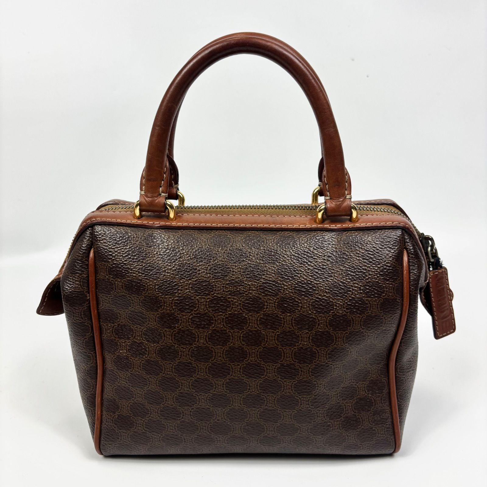 CELINE セリーヌ ハンドバッグ ミニ ボストンバッグ マカダム PVC