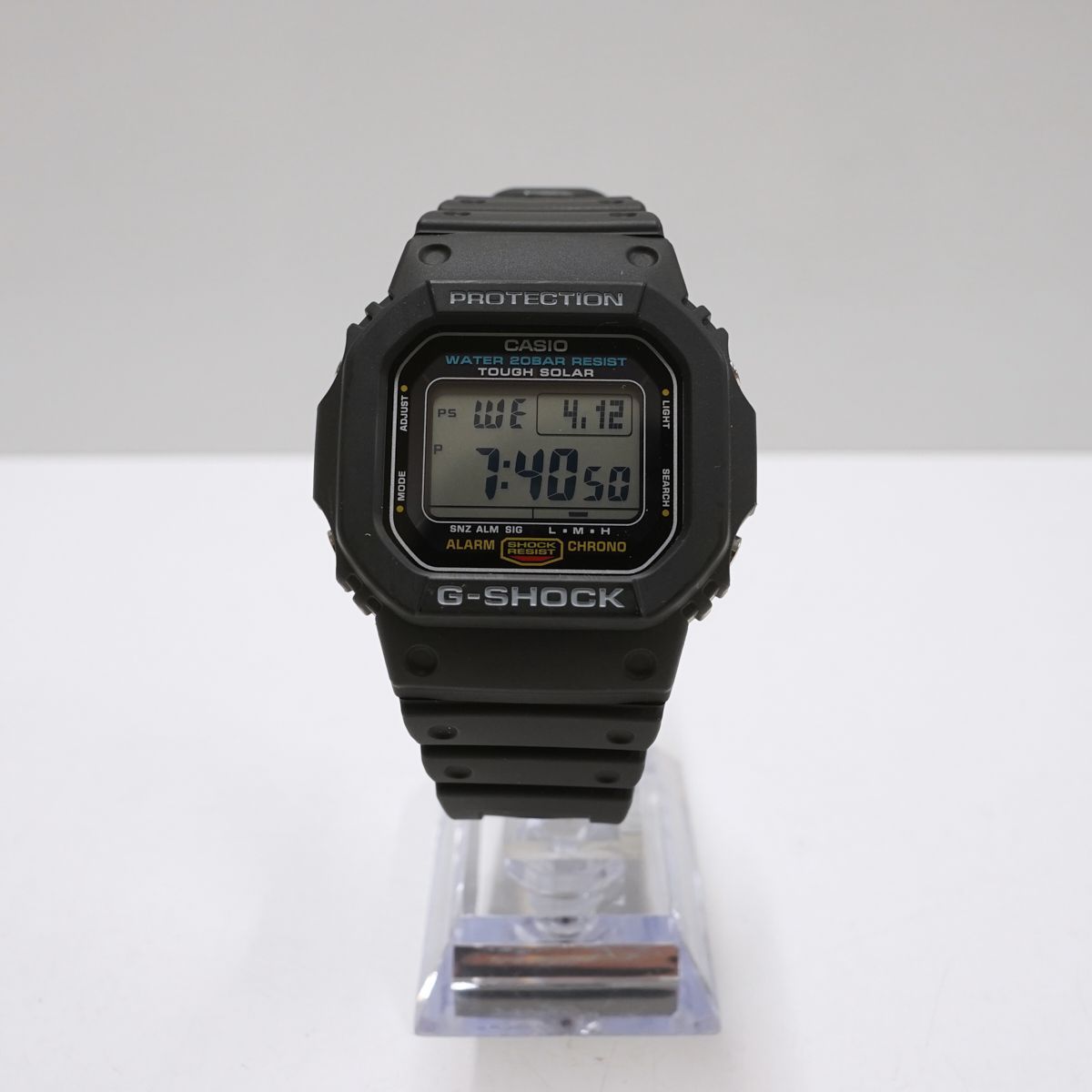 G-SHOCK G-5600E CASIO メンズ 腕時計 USED超美品 ELバックライトタイプ タフソーラー 完動品 中古 X4372