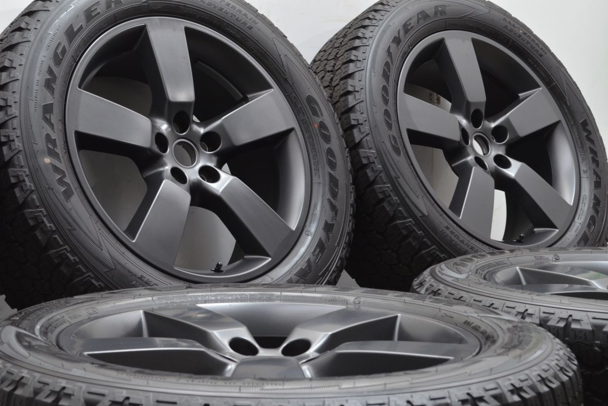 新車外し ランドローバー ディフェンダー 純正OP 20in 8.5J 41.5 PCD120 グッドイヤー WRANGLER 225 60R20 製 5本 バリ溝