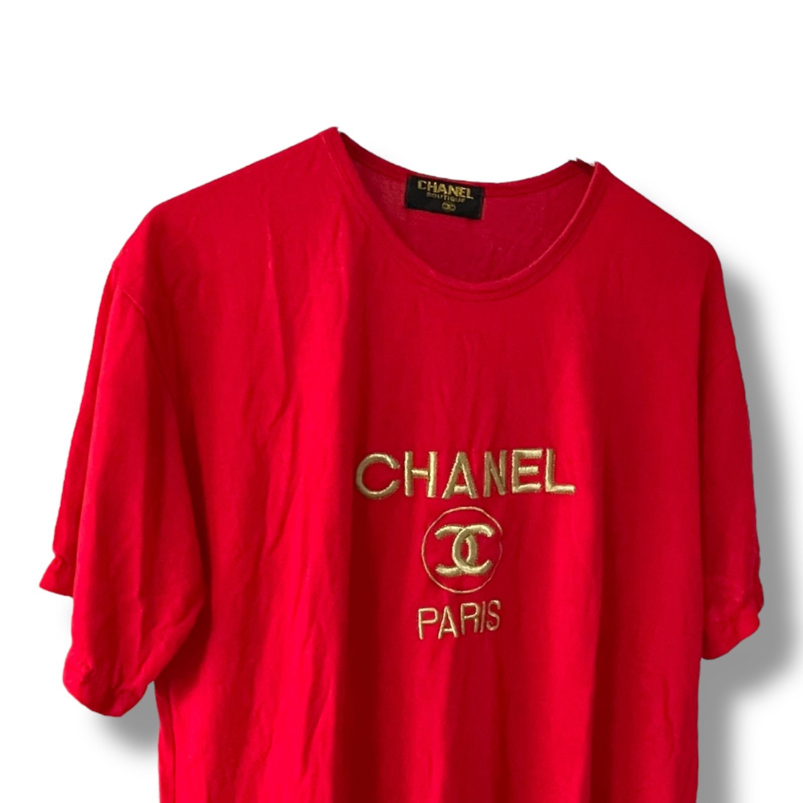 【専用】CHANEL Tシャツ Chanel Ribbed T-Shirt Size 38 FR