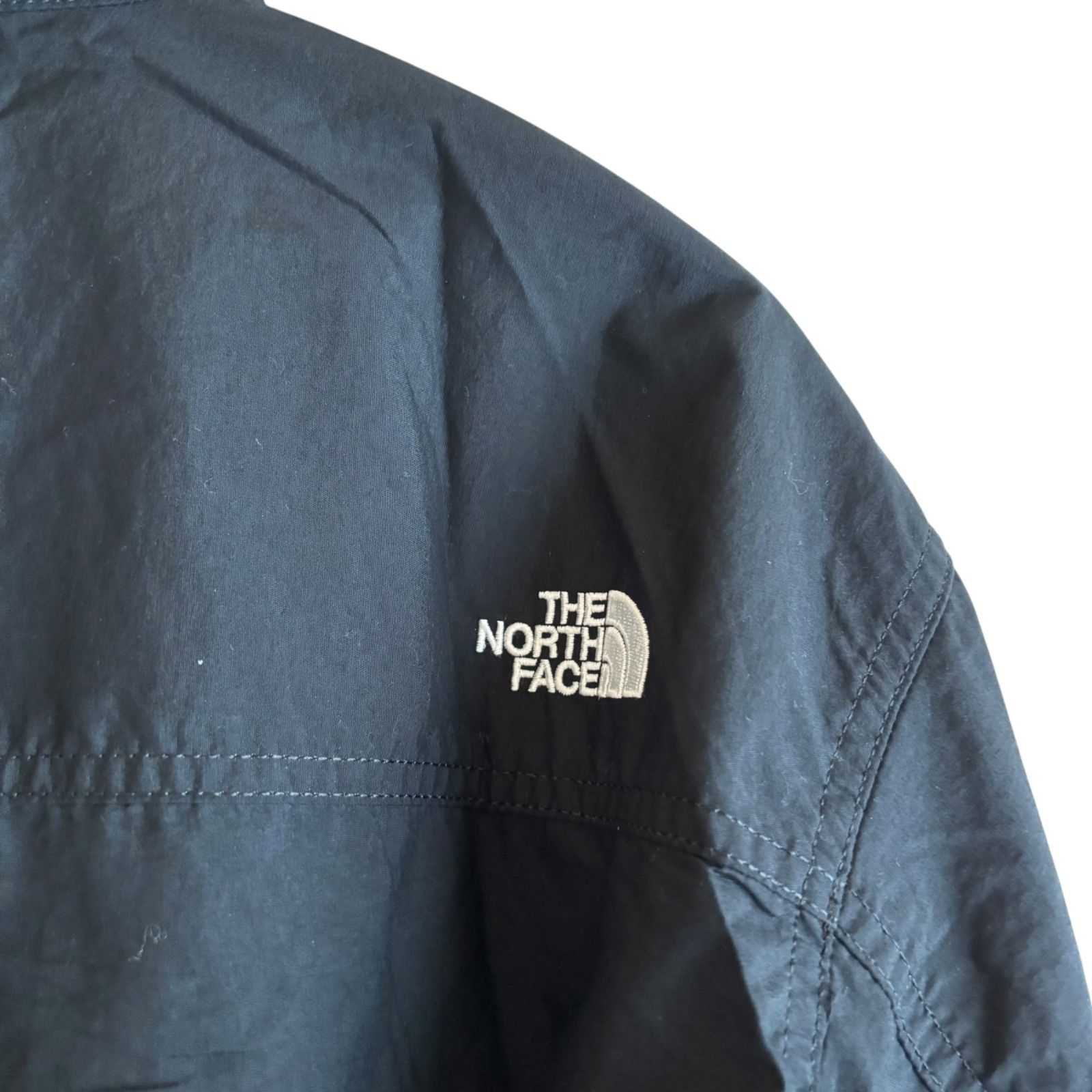 ノースフェイス ロングスリーブ ナイロン デニムヌプシシャツ メンズS