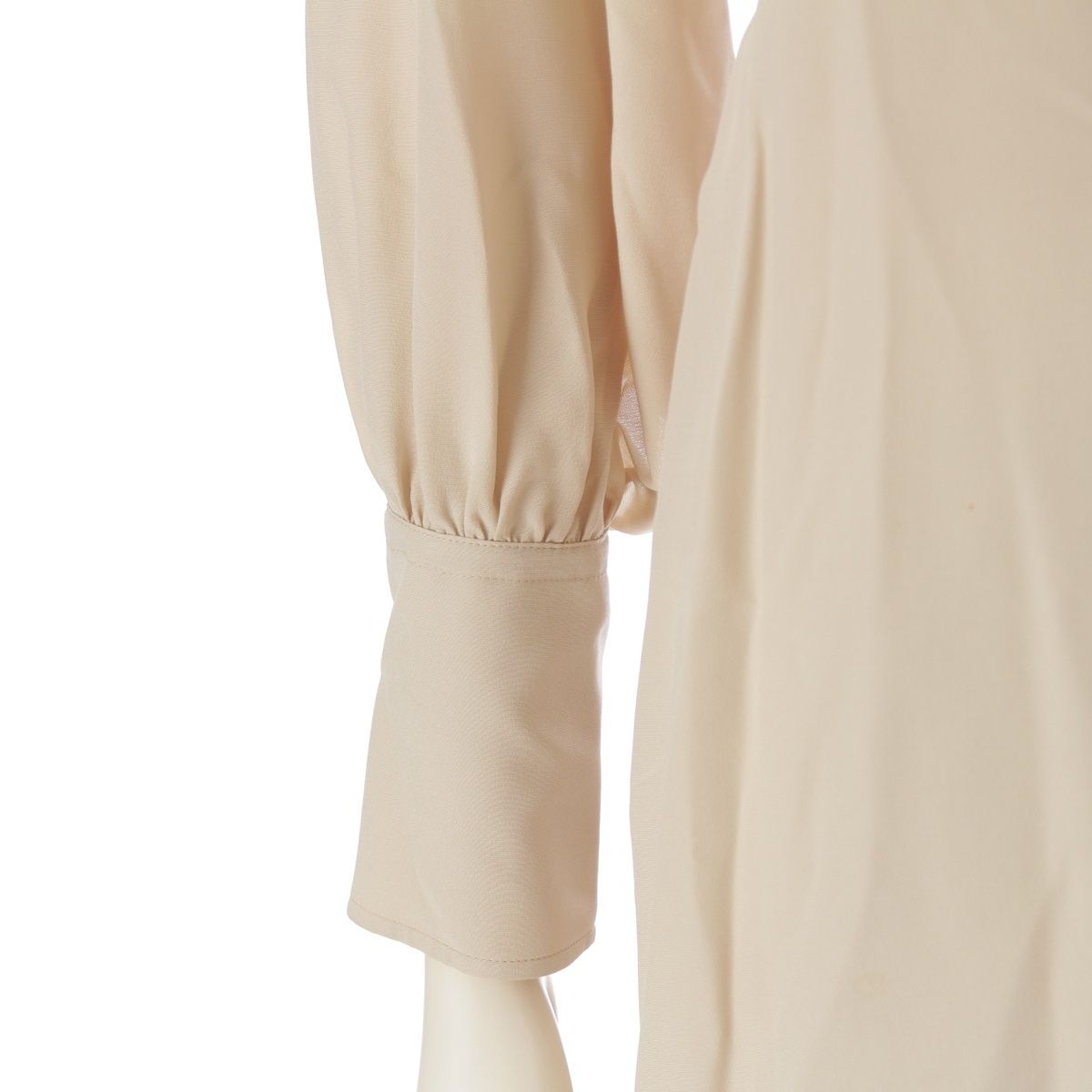 エルメス 18年 コットン ボートネック 長袖 ワンピース ホワイト 38  