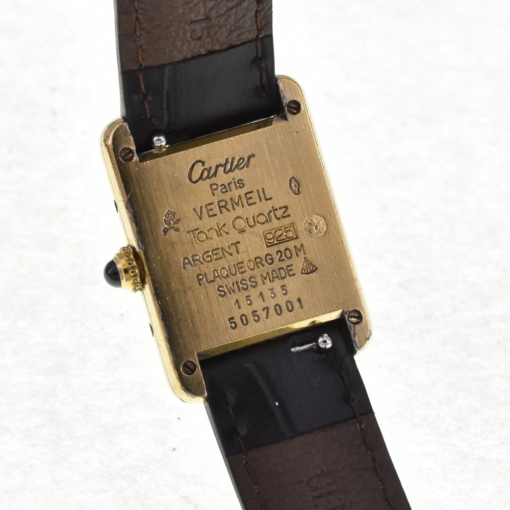 Cartier マストタンク SV925 ヴェルメイユ5057001 Cartier カルティエ CARTIER 5057001 マストタンク ヴェルメイユ SV925