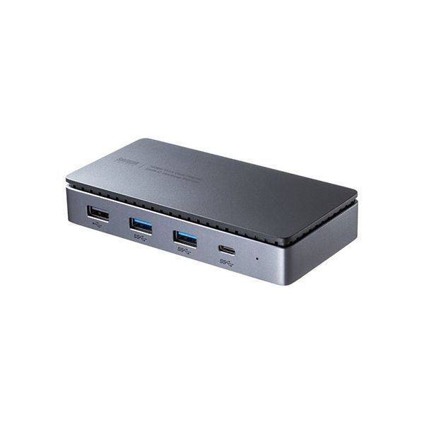 サンワサプライ USB Type-Cドッキングステーション HDMI VGA 2画面出力対応 ブラック USB-CVDK19