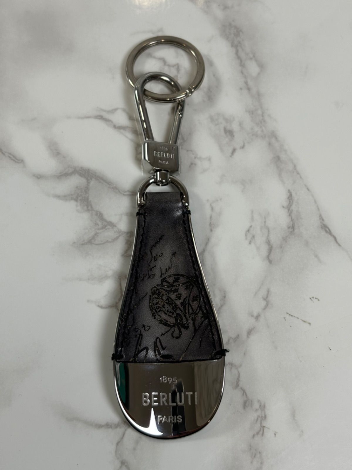 Berluti キーホルダー 靴ベラ　チャーム BERLUTI - ベルルッティ Berluti ロゴ 靴ベラ シューホーン
