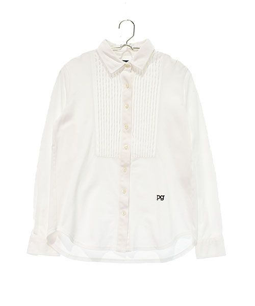 未使用 パーリーゲイツ チェックシャツ 長袖 コットン ゴルフ ホワイト