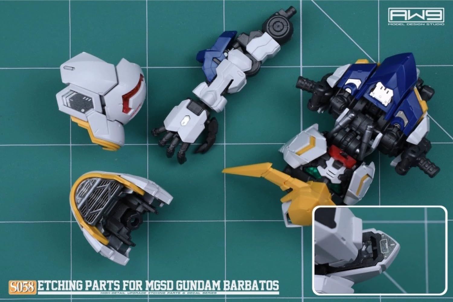 人気商品】MGSD ガンダムバルバトス改造用 ディテールアップ ハイ