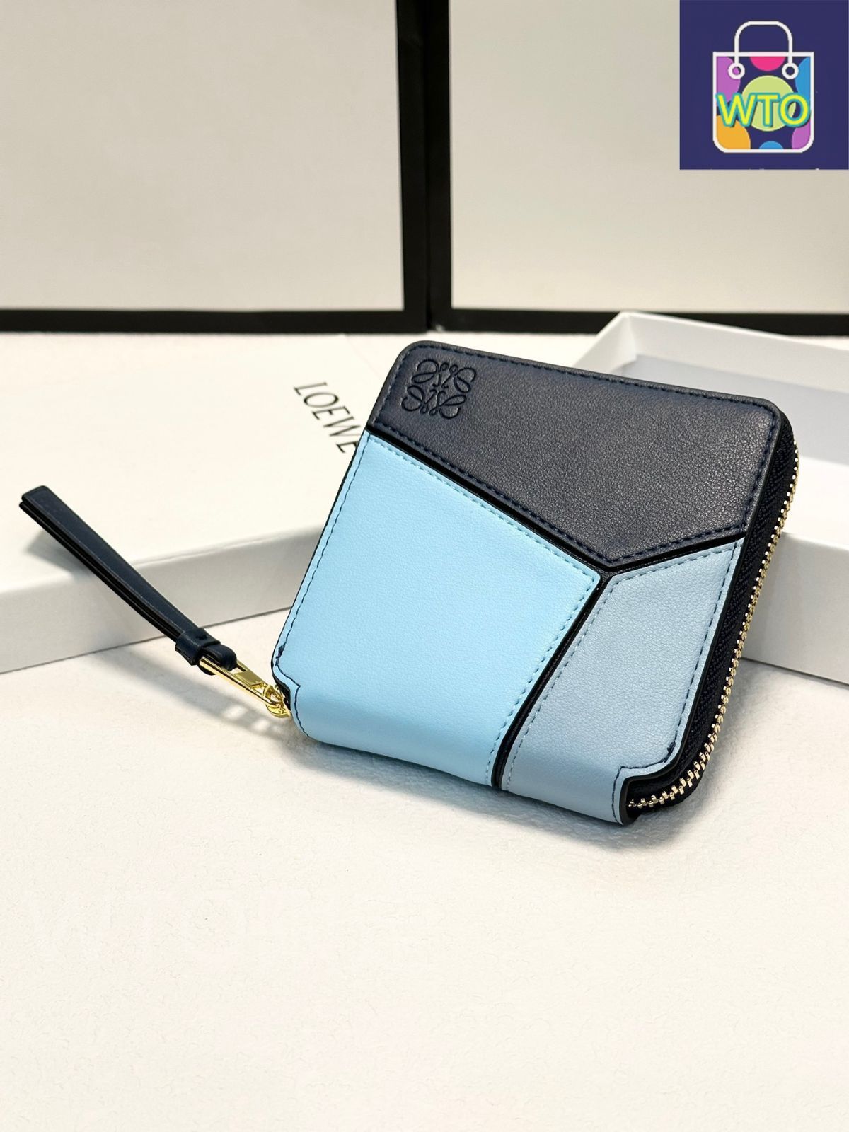 Loewe レザーウォレット　ブラック　高品質で実用的なデザイン！新品未使用品 今日特価】Loewe レザーウォレット, マルチカラー, 高品質で実用
