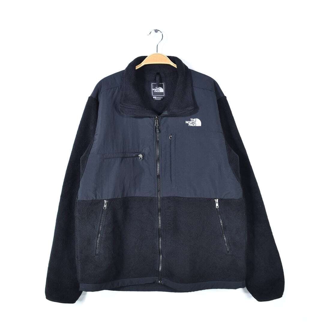 ノースフェイス デナリジャケット インナー フリースジャケット ブラック ポーラテック NORTH FACE メンズL 古着 @DD0413
