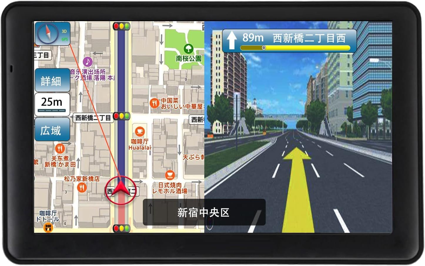 最新地図搭載 カーナビ ポータブルナビ 7インチ カーナビ タッチパネル カーナビ 車用ナビ 車載GPSポータブルカーナ 12V-36V カーナビ 車道ガイド ポータブル カーナビ スピード警告 安全運転ガイド