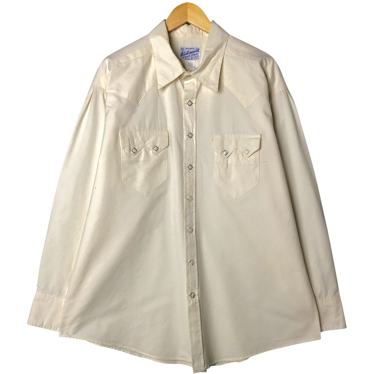 古着 70年代 ロックマウント Rockmount Ranch Wear 長袖 ウエスタン 