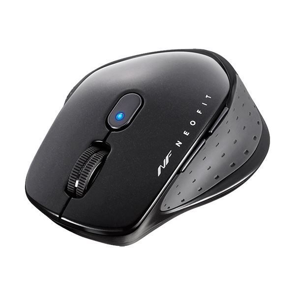 （まとめ）バッファロー 無線 BlueLED5ボタン ネオフィットマウス Mサイズ ブラック BSMBW510MBK 1個〔×2セット〕 まとめ）バッファロー 無線 BlueLED5ボタン ネオフィットマウス M