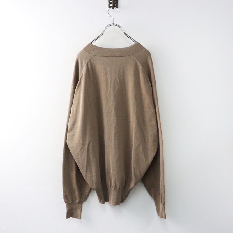 2023 定価5.1万 ヘリル HERILL Suvincotton Highgauge cardigan