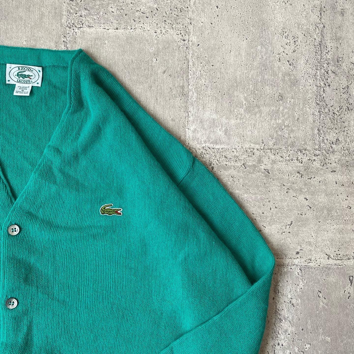 70´s HAYMAKER LACOSTE アクリル カーディガン あいみょん-