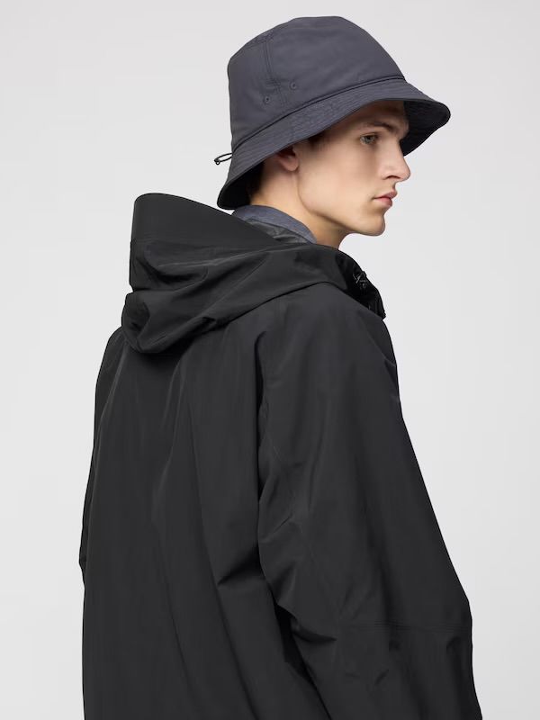 ブロックテックユーティリティパーカー ブラック ユニクロ公式 | ブロックテックユーティリティパーカ