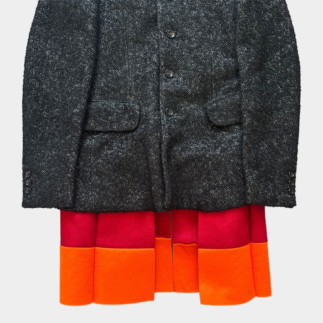 コムデギャルソンオムプリュス　22AW ツイードレイヤードジャケット comme des garçon homme plus （コムデギャルソンオムプリュス