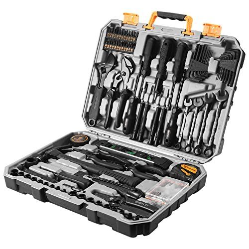 DEKO 178本組 工具セット ホームツールセット 家庭用 ツールセット 日曜大工 DIYセット 作業工具セット 家具の組み立て 住まいのメンテナンス用 修理道具セット 便利な収納ケース付き
