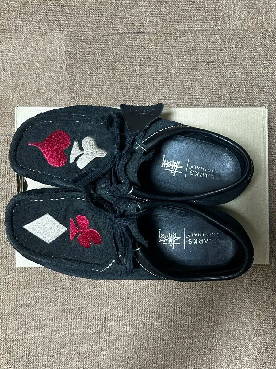 stussy clarks ワラビー　UK8 Stussy x CLARKS Originals Wallabee Black Suede Size UK 4-13