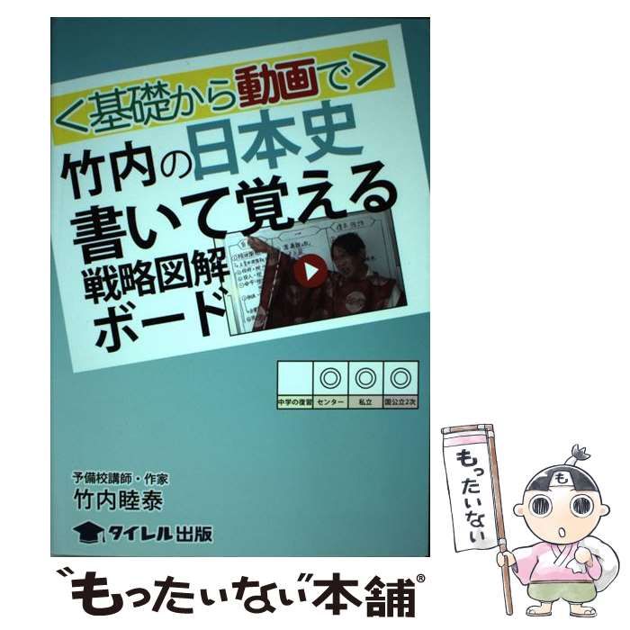 期間限定値下げ〈基礎から動画で〉竹内の日本史書いて覚える戦略図解ボード 基礎から動画で〉竹内の日本史書いて覚える戦略図解ボ-ド | 竹内 睦泰