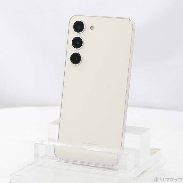 中古品〕 Galaxy S23 256GB クリーム SCG19 au SIMフリー【305