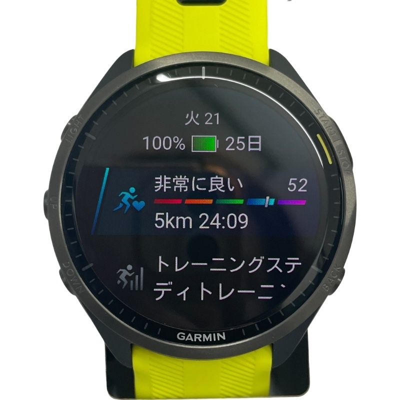 GARMIN ガーミン Forerunner 965 GPSスマートウォッチ 010-02809-62 腕時計ユニセックス スマートウォッチ ブラック文字盤 動作品 12508K366