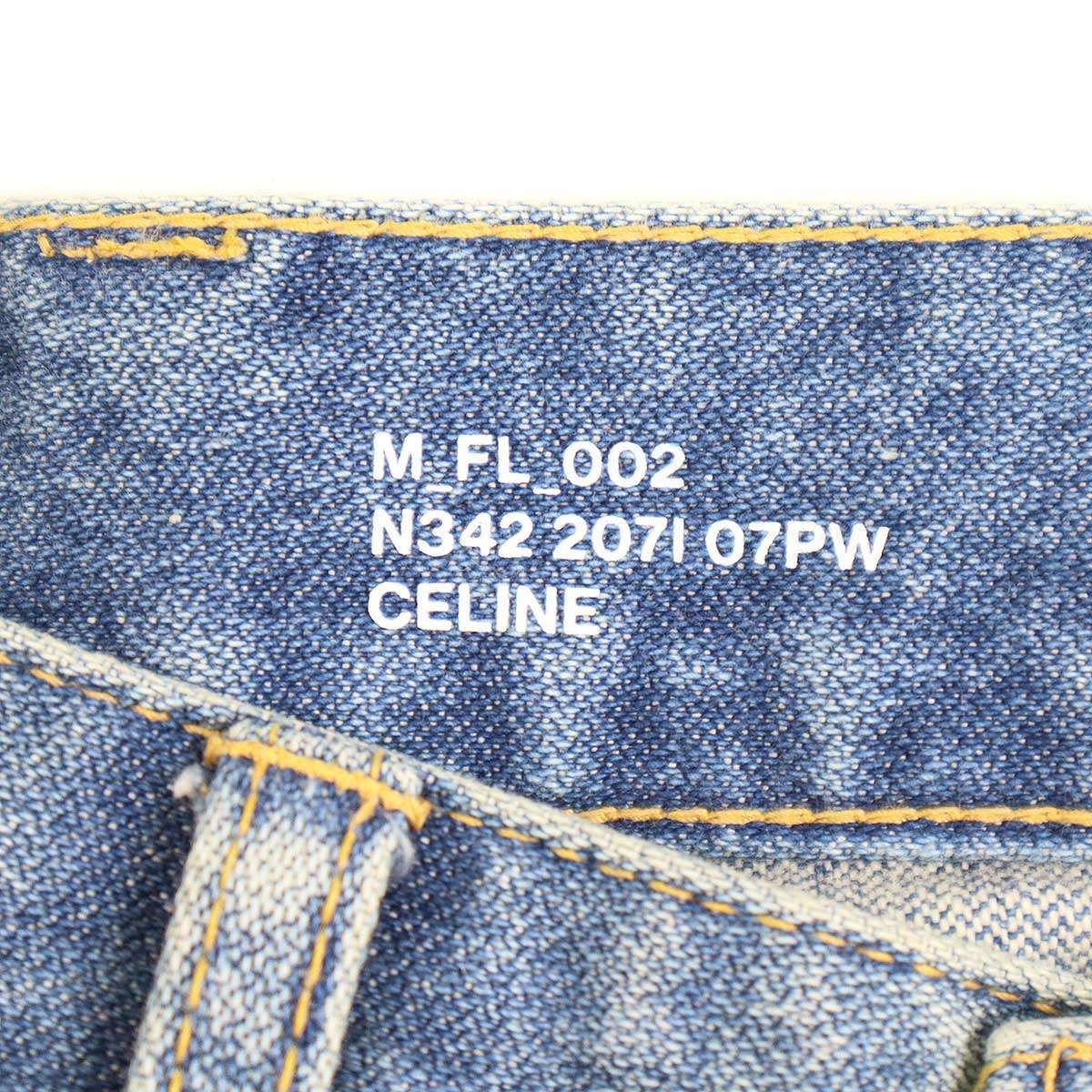 20SS CELINE セリーヌ ブロークンツイル フレアデニム 26 CELINE セリーヌ 20SS ブロークンツイルフレアデニムパンツ 2N3242071