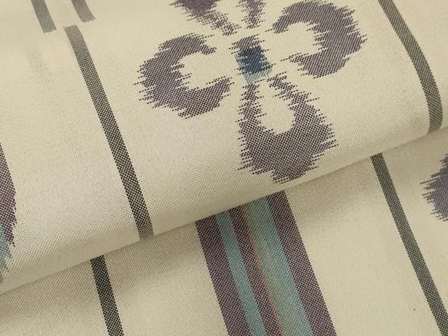 平和屋着物∴夏物 紗紬 斜縞 正絹 逸品 DAAV1684op