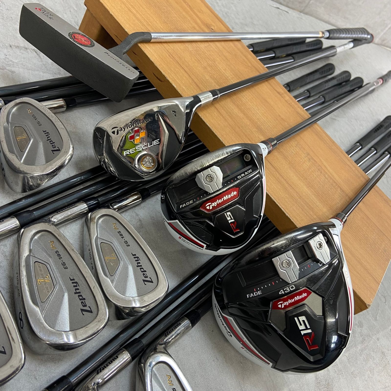 テーラーメイド ミズノ メンズゴルフ15本セット 右利き用 キャディ