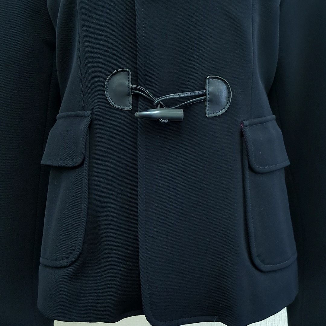 MOSCHINO 　ダッフルコート モスキーノジーンズ ダッフルコート ブラック パーブル サイズ42