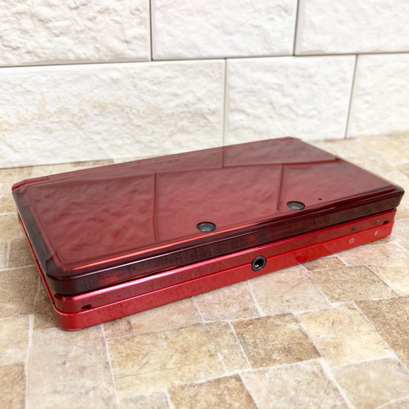 動作 済 3DS本体 任天堂 ニンテンドー レッド 赤