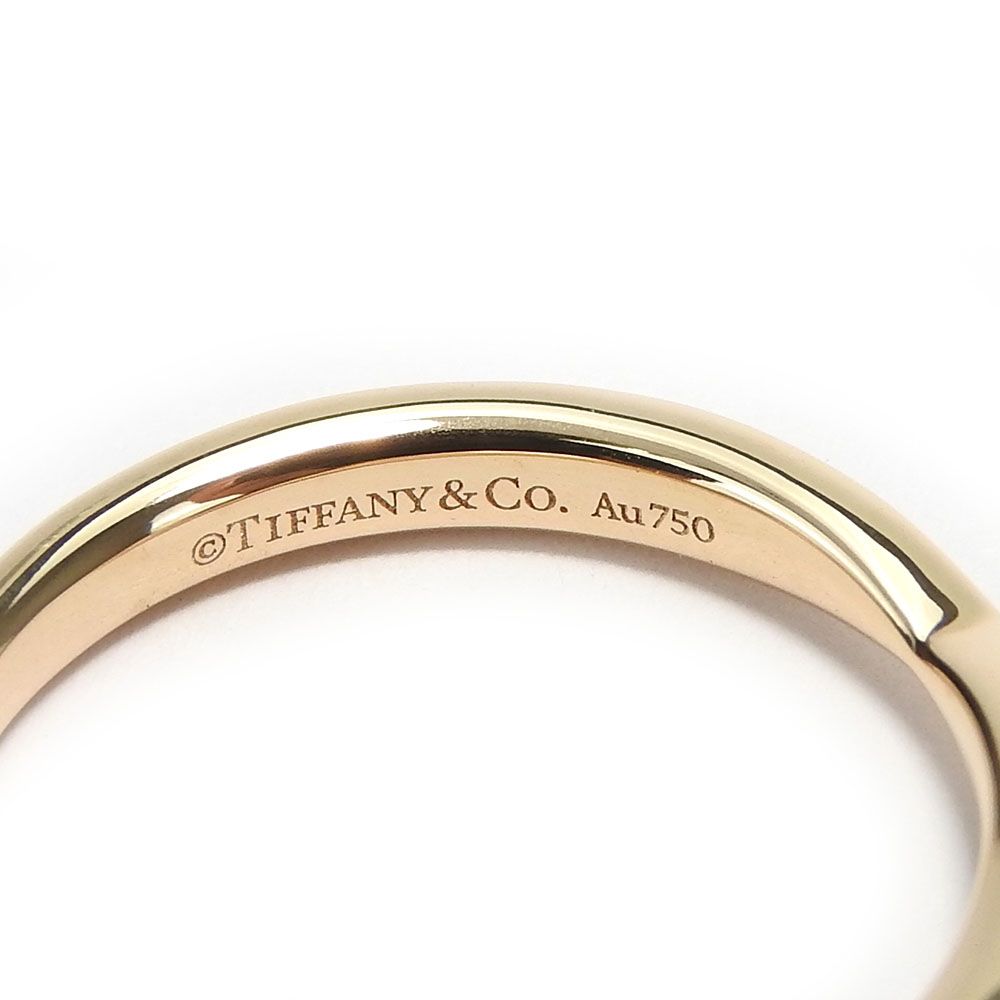 【新品仕上げ】ティファニー K18PG バンドリング 約9号 6342 Tiffany & Co. - 【新品仕上げ】ティファニー K18PG バンド