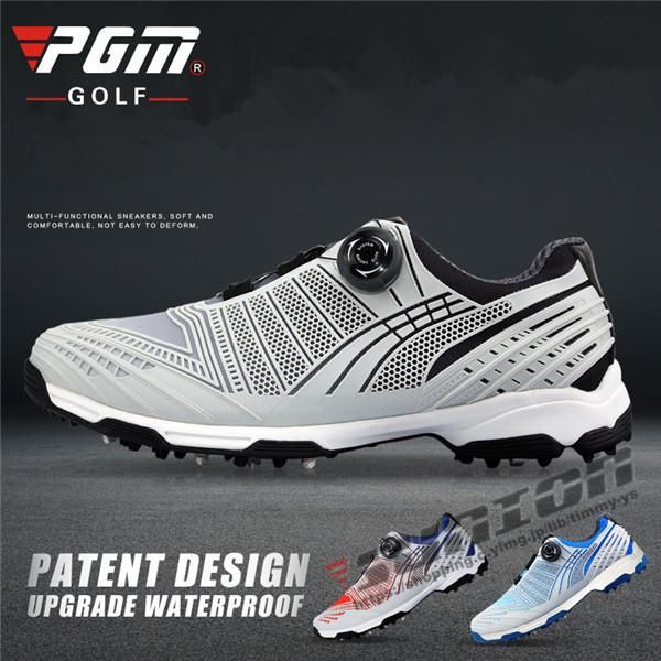ゴルフ ゴルフシューズ ダイヤル式 ソフトスパイク メンズ スパイクシューズ スニーカー 靴 紳士 防水 人工皮革 0615gfshoes02*カラー番号-A