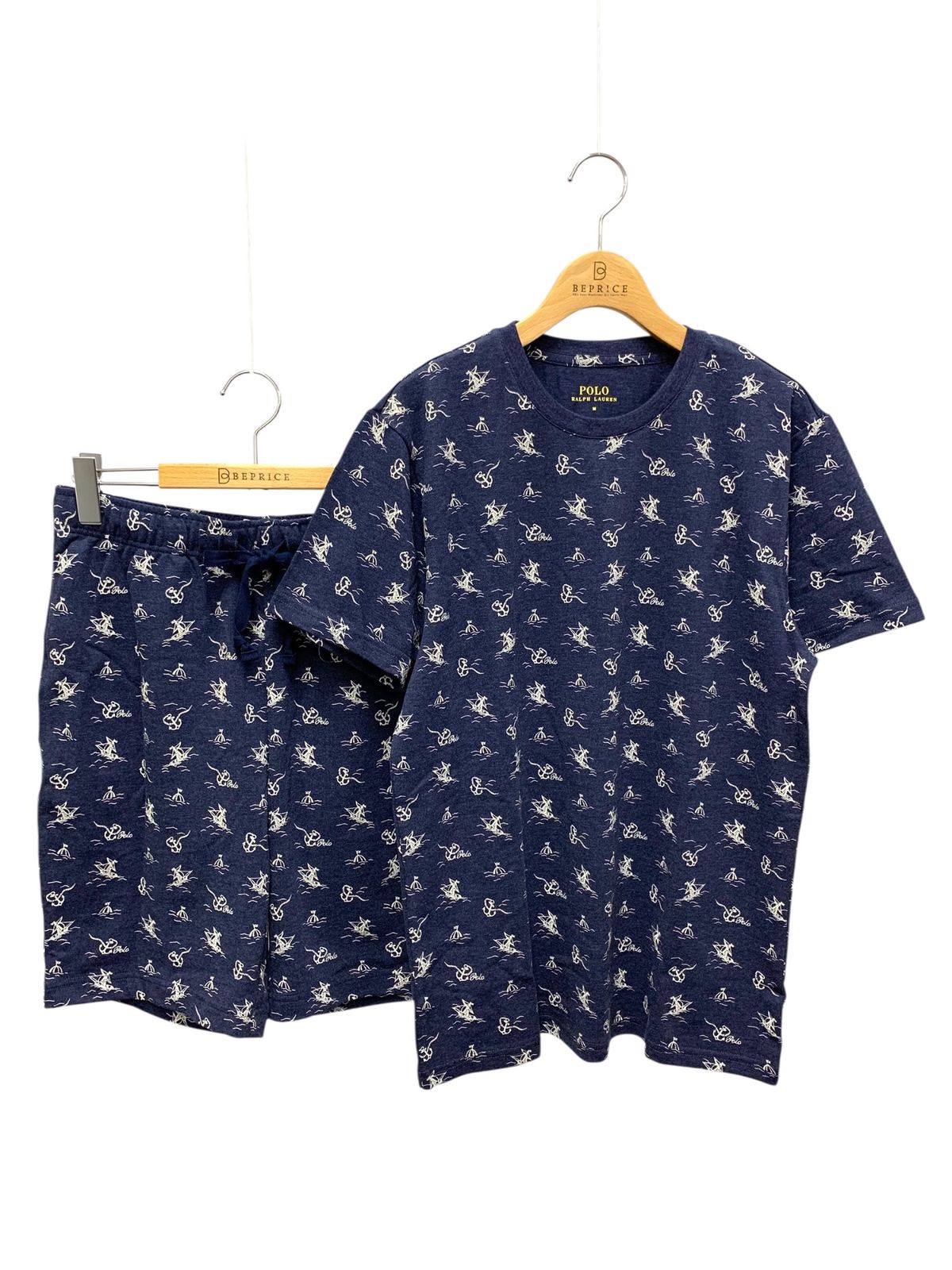ポロラルフローレン RM8-X205|RM8-X303 M ネイビー マリンモチーフ スリープウェア セット ITY42C59R3N8