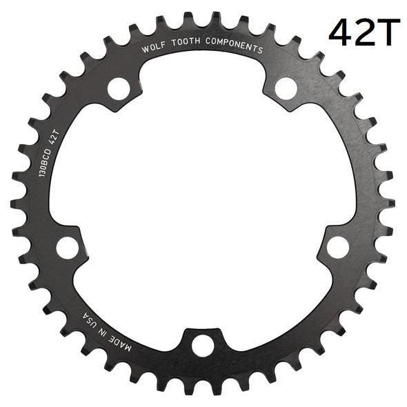 WOLF TOOTH ウルフトゥース 130BCD 5Bolt Chainring チェーンリング 42T compatible with SRAM Flattop