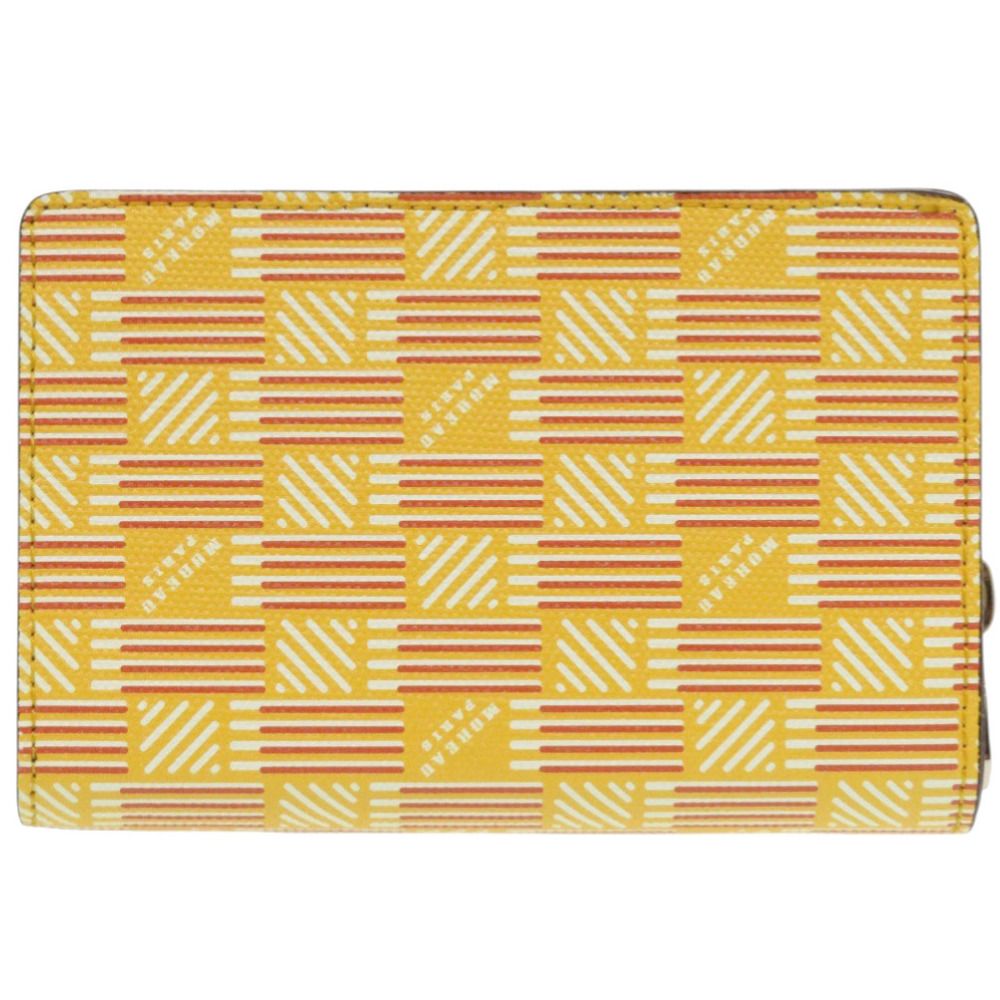 新品同様 モロー パリ レザー イエロー 二つ折り財布 黄 1178 MOREAU  