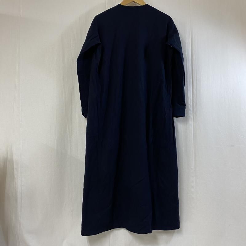 ゴーシュ クルーネックブラウス ロングスリーブ シャツ ネイビー