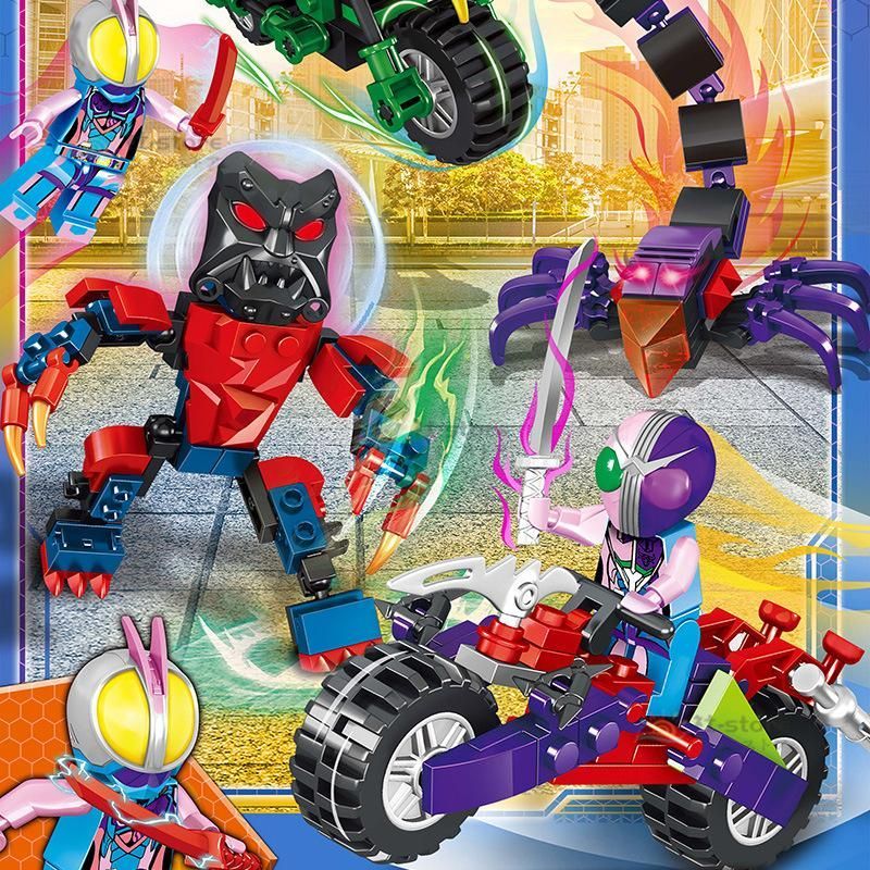 仮面ライダー レゴ LEGO互換 レゴミニフィグ 仮面ライダー 4体セット