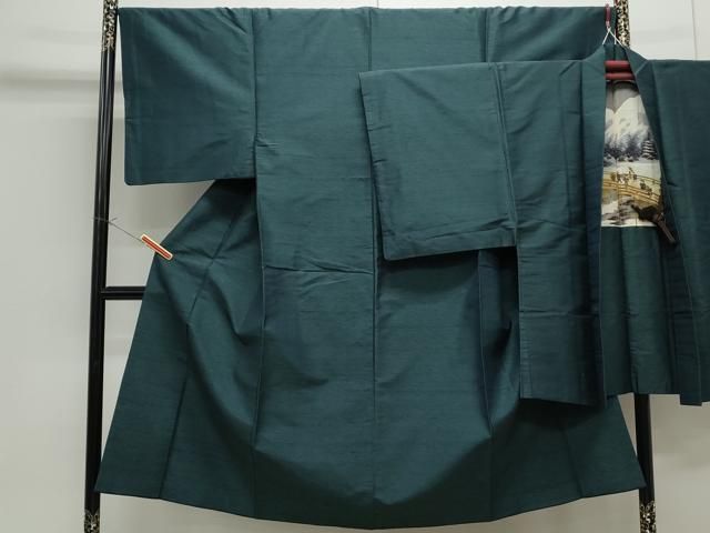 平和屋着物●男性　紬　アンサンブル　霞文　正絹　逸品　CAAS9202th 平和屋着物○男性 紬 アンサンブル 霞文 正絹 逸品 CAAS9202th