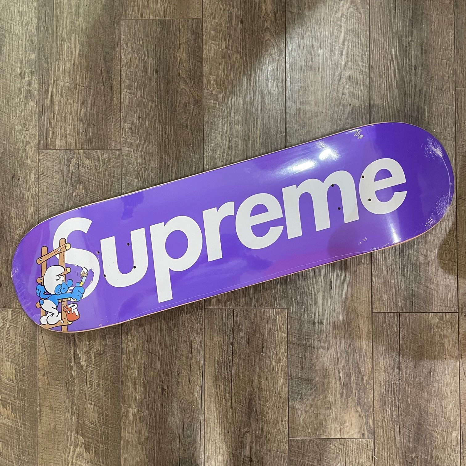 未使用品 SUPREME 20AW Smurfs Skateboard PURPLE スマーフ スケート