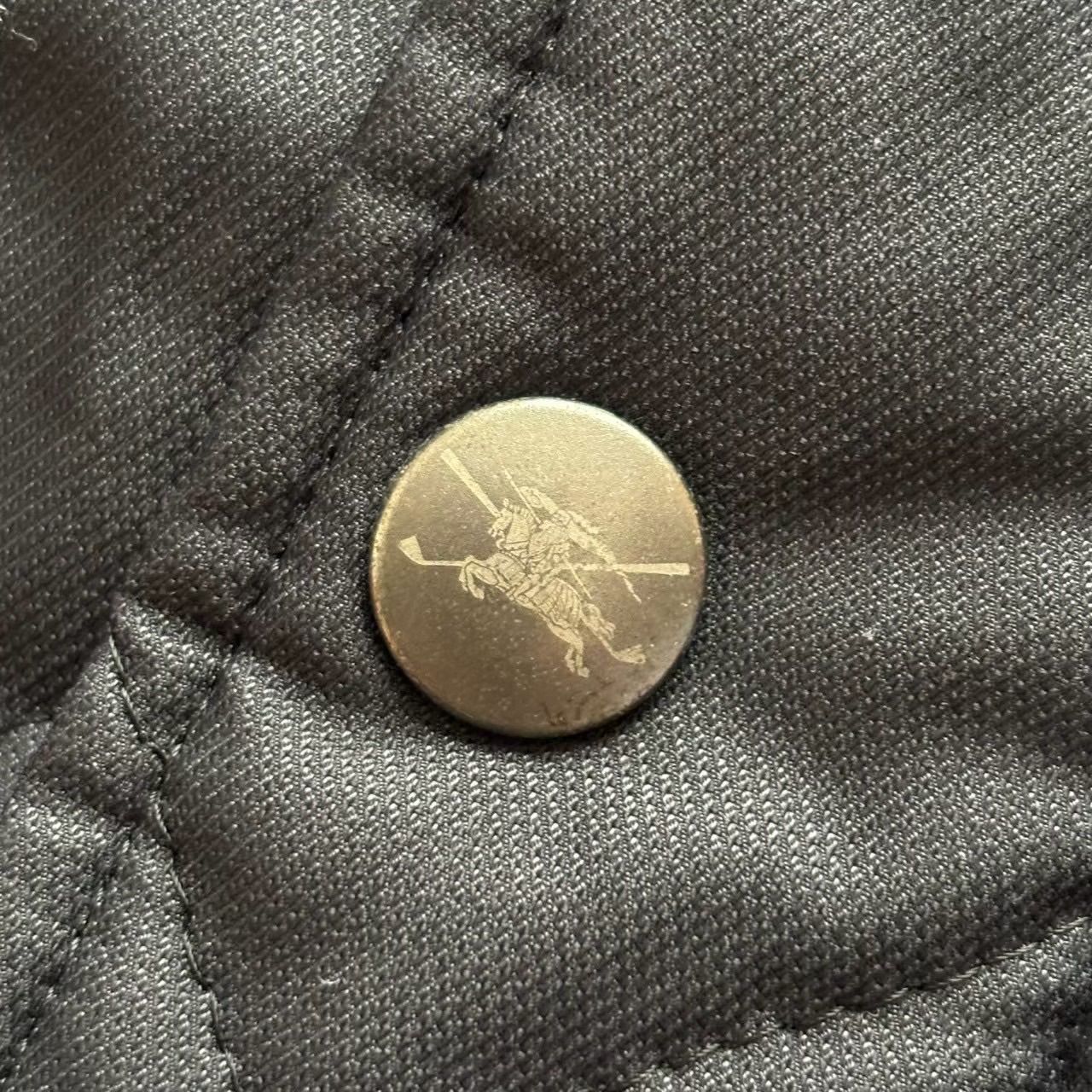 BURBERRY バーバリーゴルフ キルティングジャケット 黒 ステンカラー