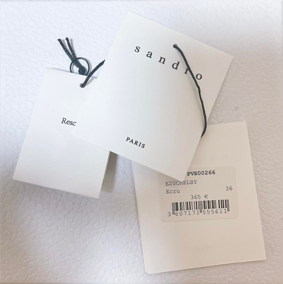 【雷市場（ポンジャン）商品韓国直送】SANDRO(サンドロ) デニム ツイード ジャケット (ジェニー 着用