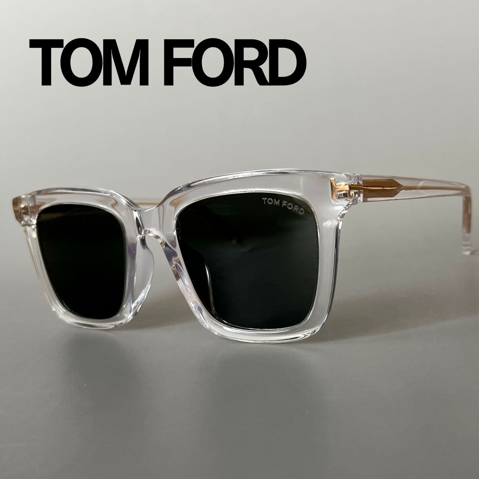 トムフォード サングラス TOM FORD ウェリントン クリア ゴールド 新品  