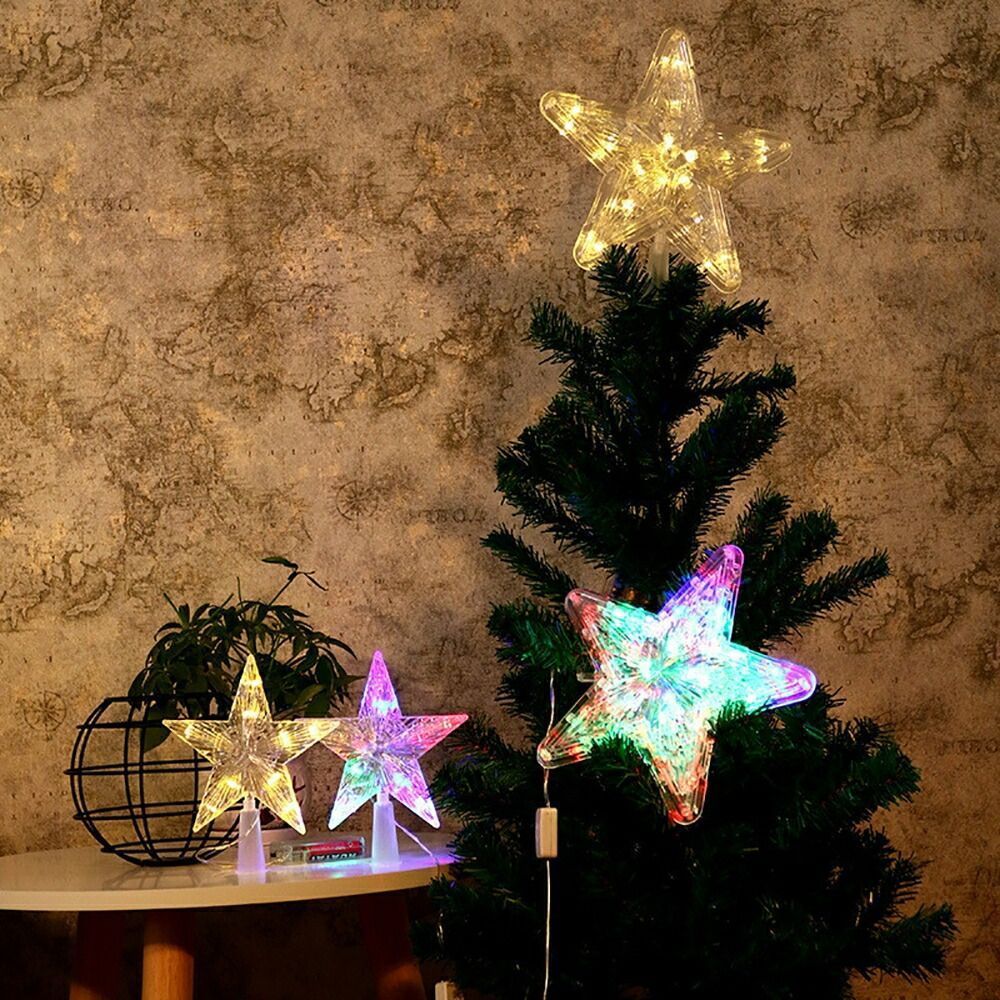 照明 星 ツリートッパー LED クリスマスツリー ライト ツリー