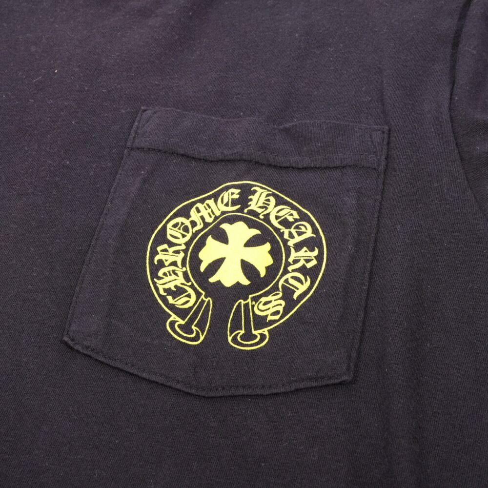 希少◆CHROME HEARTS◆Made in Hollywood L/S Tシャツ イエロー CHROME HEARTS (クロムハーツ) Yellow Made In Hollywood LS Tee