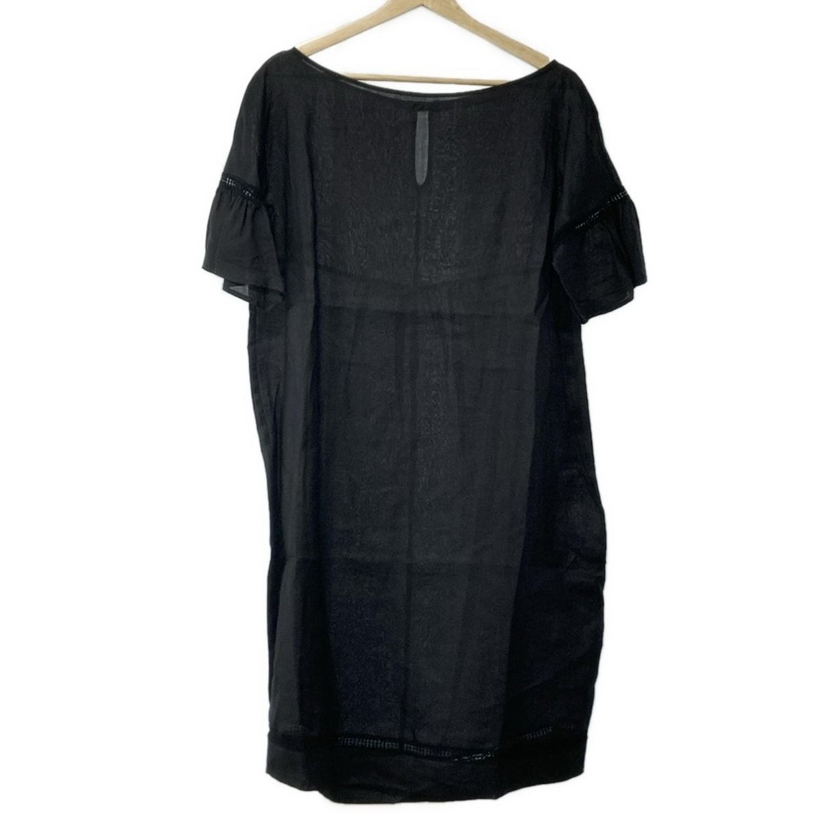 Max Mara STUDIO マックスマーラスタジオ ワンピース サイズL. レディース - 黒 半袖|ロング