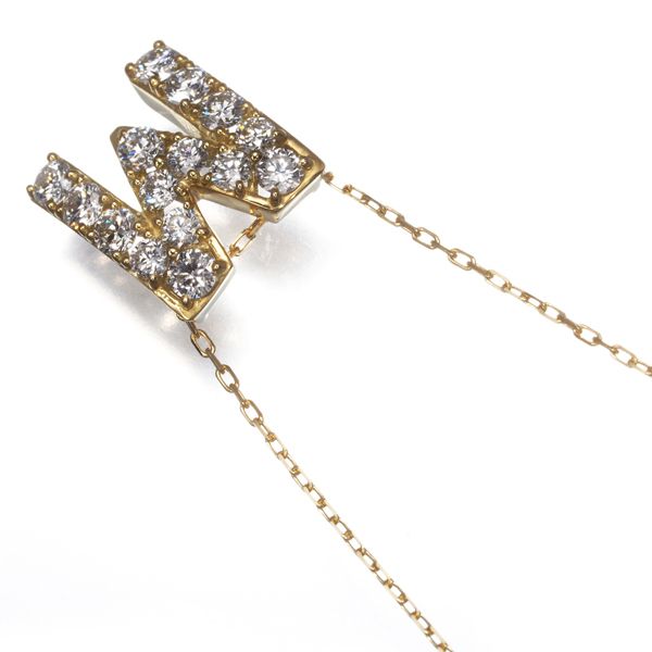 AHKAH ネックレス イニシャル M AHKAH プルミエトワール イニシャル