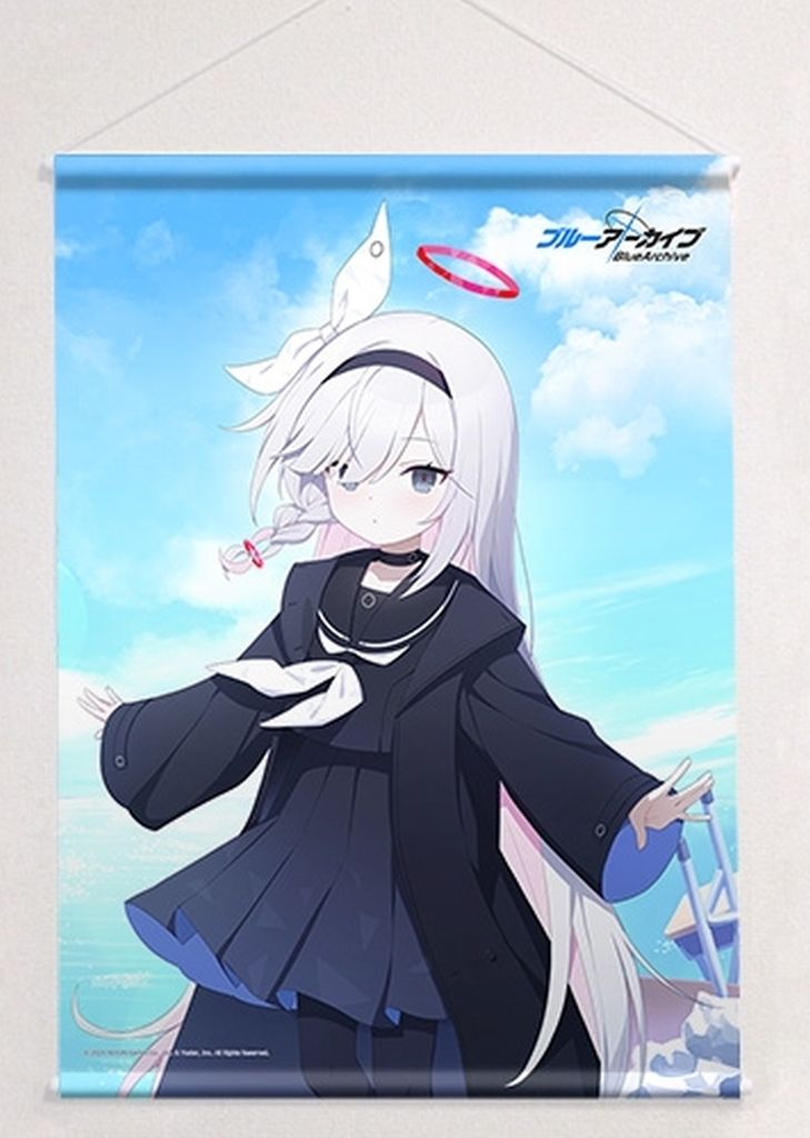 ブルーアーカイブ 等身大タペストリー マシロ タペストリー 静山