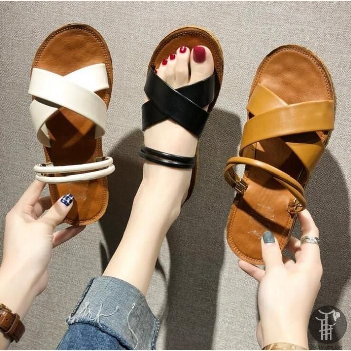 未使用 サンダル フラット ベルト 2way ストラップ 美脚