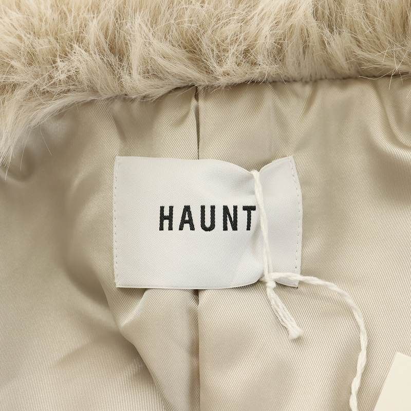 ハウント HAUNT FAUX FUR COAT フェイクファーコート ミドル丈  