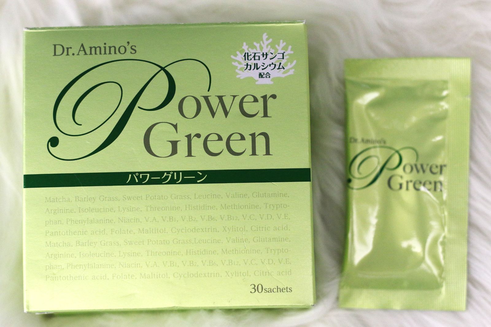 Dr. Amino s Power Green 111g 3.7g × 30袋 で1箱＋おまけ１袋 賞味期限2026|03|11